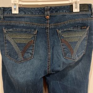 Seven7 Women's Dark Blue Boot Cut Jeans